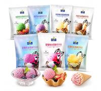 Helado En Polvo Casero De 7 Sabores, Paquete 100 G: Mezcla Casera Suave Y Duro For Conos Postres Coloridos