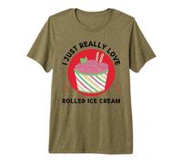 Helado Enrollado Me Encanta el Helado Enrollado, Amante de los Helados enrollados Camiseta Premium