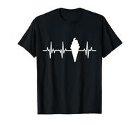 Helado Heartline ECG Ice Cream Guy Sundaes Camiseta