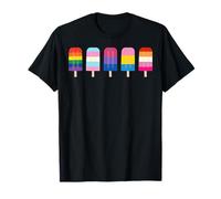 Helado LGBT Rainbow Orgullo LGBTQ Camiseta
