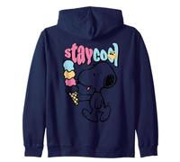 Helado Peanuts Snoopy Stay Cool Lazy Summer Classic Days Sudadera con Capucha