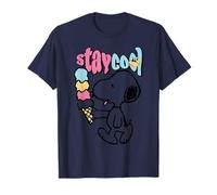 Helado Peanuts Snoopy Stay Cool Lazy Summer Days Classic Camiseta