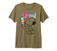 Helado Peanuts Snoopy Stay Cool Lazy Summer Days Classic Camiseta Premium