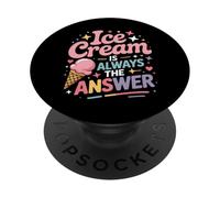Helado Respuesta Helado Divertido PopSockets PopGrip Adhesivo