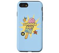 Helado Summer Boy Baby Blue Pastel Kawaii Ice Cream Beach Carcasa para iPhone SE (2020) / 7 / 8
