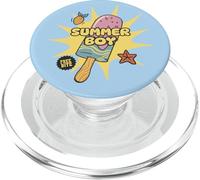Helado Summer Boy Baby Blue Pastel Kawaii Ice Cream Beach PopSockets PopGrip para MagSafe