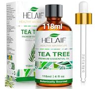 HELAIF Aceite Esencial de Árbol de Té 118ml Control de Grasa Cuidado de Piel y Cabello Aromaterapia Multiusos para Rostro Cuero Cabelludo Pies y Ropa