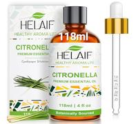 HELAIF Aceite Esencial de Citronela 118 ml (4 OZ) Para el Cuidado de la Piel y Efecto Calmante Adecuado para Difusores Masajes y Ambientador