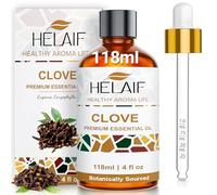 HELAIF Aceite Esencial de Clavo 118 ml - 4 oz Extracto Destilado Refrescante y Protector ideal para Aromaterapia Limpieza Difusores y Bricolaje
