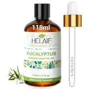 HELAIF Aceite Esencial de Eucalipto 118ml Aromaterapia Natural con Gotero Alivio de Congestión Nasal y Garganta Purificador de Aire Relajante Muscular