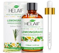 HELAIF Aceite Esencial de Hierba de Limón 118 ml (4 OZ) Extraído por Destilación Aroma Herbal Adecuado para Aromaterapia Cuidado de la Piel Difusión y Masajes
