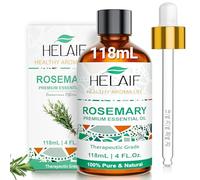 HELAIF Aceite Esencial de Romero 118 ml (4OZ) Rosemary Essential Oil Para Refrescar Acondicionar el Cuero Cabelludo Masajes Baño Bricolaje Cuidado Corporal Aromaterapia