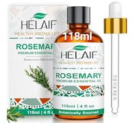HELAIF Aceite Esencial de Romero 118ml Revitalizante y Refrescante Control de Grasa Capilar Prevención de Caída Fortalecimiento del Cabello Alivio Muscular Reafirmante Corporal con Gotero