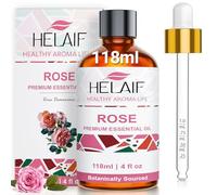 HELAIF Aceite Esencial de Rosa 118 ml (4 OZ) Aroma Floral Natural Romántico Ideal para Ocasiones Especiales uso en DIY Cuidado de la Piel Ambientador y Difusor
