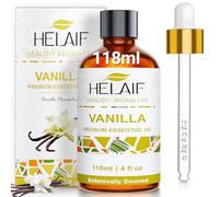 HELAIF Aceite Esencial de Vainilla 18 ml - 4OZ de Extracto Destilado Ideal para Formulaciones de Fragancias Cuidado de la piel y Manualidades.