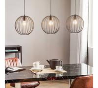 HELAM Lámpara colgante Cumera, 3 luces, larga