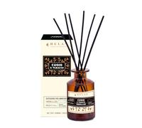 Helan Cuoio e Tabacco - Perfumador de Ambiente, Perfume de Ambiente con Varillas Difusoras de Incienso y Azafrán, Ideas de Regalo Desodorantes y Perfumadores de Ambiente 100 ml, Perfumes Made in Italy