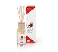 Helan, I Profumi della Casa, Ambientador Casa con Palitos de Madera, Manzana y Canela - Difusor de Aromas Perfume Especiado, con Comino y Clavo de Olor - Ambientadores de Hogar Made in Italy, 100 ml