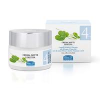 Helan, Linea Viso 4, Crema Hidratante Facial Mujer, Crema de Noche Lenitiva y Nutritiva para Piel Delicada, con Aceite de Argan - Crema Cara Mujer con Vitamina E y Manteca de Karité - 50 ml