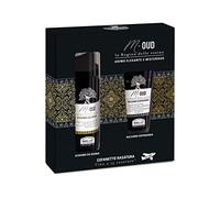 Helan, M Oud, Kit de Afeitado para Hombre con Espuma de Afeitar 50 ml + Bálsamo 20 ml - Set de Afeitado con Aftershave para Hombre Sin Alcohol, Ideas de Regalo para Hombre - Made in Italy