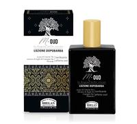 Helan, M Oud, Spray suave e hidratante para después del afeitado masculino - Bálsamo tonificante de efecto frío para la barba con acción calmante de las irritaciones, 75 ml - Made in Italy