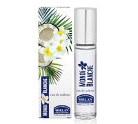 Helan Monoi Blanche - Perfume Mujer Eau de Toilette, Fragancia Solar, Floral y Exótica con Coco, Monoi, Ylang Ylang, Tuberosa, Ámbar Blanco y Vainilla, Perfume Envolvente - 10 ml, Made in Italy