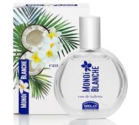 Helan Monoi Blanche - Perfume Mujer Eau de Toilette, Fragancia Solar, Floral y Exótica con Coco, Monoi, Ylang Ylang, Tuberosa, Ámbar Blanco y Vainilla, Perfume Envolvente - 50 ml, Made in Italy