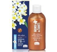 Helan Monoi de Tahiti - Aceite Bronceador Luminoso SPF 30 para Cuerpo y Piernas con Aceites de Coco, Almendras Dulces y Sésamo, Vitaminas C y E - Protección Solar SPF 30, 150 ml, Made in Italy