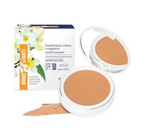 Helan Monoï de Tahiti - Base de Maquillaje Compacta Intensificadora del Bronceado, Protección Solar 50+ Face Covering Foundation with Vitamin E Shea Butter Jojoba Oil, 2in1 Face Make Up Skincare, 8 ml