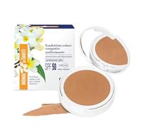 Helan Monoï de Tahiti - Base de Maquillaje Compacta Intensificadora del Bronceado, Protección Solar 50+ Face Covering Foundation with Vitamin E Shea Butter Jojoba Oil, 2in1 Face Make Up Skincare, 8 ml
