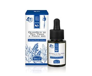 Helan, Oleoduo de Tea Tree y Neem Bio Oleolito dermopurificante, multiusos, aceite, desagradable a insectos, 15 ml
