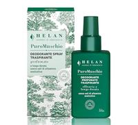 Helan Puro Muschio - Desodorante en spray para hombre y mujer, delicado, sin sales de aluminio ni alcohol, con vitamina E, frescura duradera