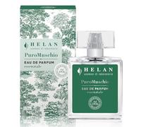 Helan Puro Muschio-Perfume para mujer almizclado, floral y amaderado con notas especiadas de azafrán y limón cítrico. Eau de Parfum fresco y sensual. Perfumes e ideas de regalo hechos en Italia,50 ml.