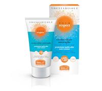 Helan, Vogliadisole Respect, Crema Solar SPF 50+ Cara y Cuerpo, Crema Antiarrugas con Protector Solar Facial 50+ - Resistente al Agua, Enriquecida con Vitamina E, Protege contra Rayos UVB y UVA - 50ml