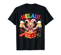 Helau Confetti Bufón Cerveza Payaso Fiesta Karneval Camiseta