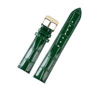 HELBAY Correa de reloj de cuero para hombre, 18/20/22 mm, correa de repuesto elegante y sofisticada,20-11 Pin verde-G,22 mm