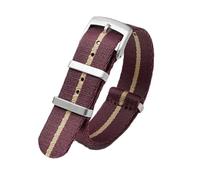 HELBAY Men's Braided Nylon Watch Straps, 20/22mm, Casual and Simple, Suitable for Everyday Life,20 mm