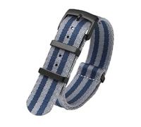 HELBAY Men's Braided Nylon Watch Straps, 20/22mm, Casual and Simple, Suitable for Everyday Life,20 mm