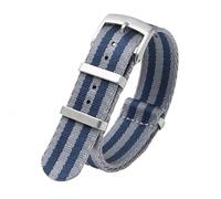 HELBAY Men's Braided Nylon Watch Straps, 20/22mm, Casual and Simple, Suitable for Everyday Life,22 mm