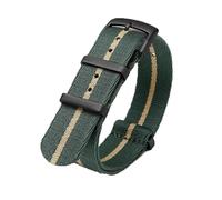 HELBAY Men's Braided Nylon Watch Straps, 20/22mm, Casual and Simple, Suitable for Everyday Life,22 mm
