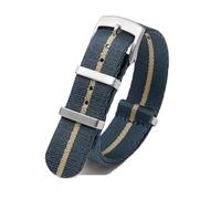 HELBAY Men's Braided Nylon Watch Straps, 20/22mm, Casual and Simple, Suitable for Everyday Life,22 mm