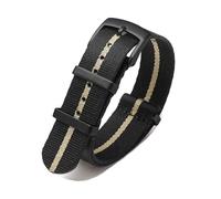 HELBAY Men's Braided Nylon Watch Straps, 20/22mm, Casual and Simple, Suitable for Everyday Life,22 mm
