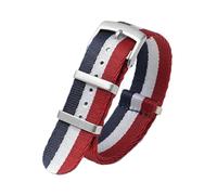 HELBAY Men's Braided Nylon Watch Straps, 20/22mm, Casual and Simple, Suitable for Everyday Life,22 mm