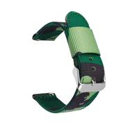 HELBAY Men's Camouflage Nylon Watch Strap 18mm 20mm 22mm 24mm Water Resistant, Watch Accessory,Camuflaje verde01,20 mm