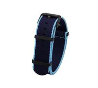 HELBAY Men's Nylon Canvas Watch Straps, 20mm 22mm, Water and Sweat Resistant,20 mm