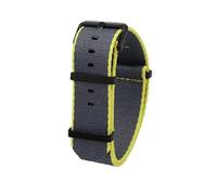 HELBAY Men's Nylon Canvas Watch Straps, 20mm 22mm, Water and Sweat Resistant,20 mm