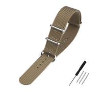 HELBAY Men's Nylon Watch Strap, 16mm/18mm/19mm/20mm/22mm/24mm,Rubio,18 mm