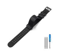HELBAY Men's Nylon Watch Strap, 22mm/23mm Waterproof, Watch Accessory, Simple and Casual.,Negro-Negro,22 mm