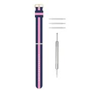 HELBAY Men's Nylon Watch Straps, 12mm/14mm/13mm/16mm/19mm, Rose Gold Buckle,Oro rosa nº 4,15 mm