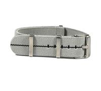 HELBAY Men's Nylon Watch Straps, 20mm/22mm, Replacement Watch Straps, Casual and Simple,Gris negro,18 mm